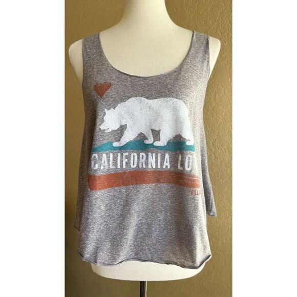 Billabong Women's Gray just like us Casual Scoop Tank Top Size M - Picture 9 of 12
